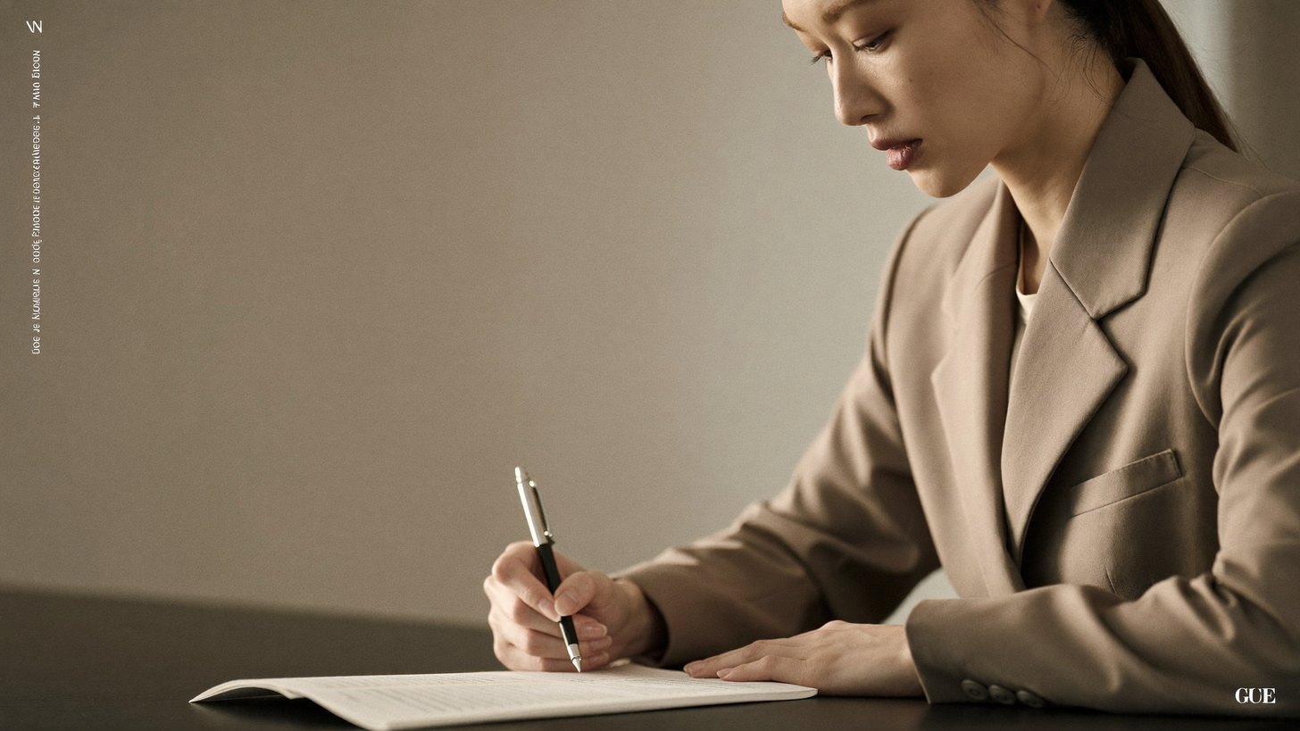 이혼 퇴직금 재산분할 자료를 검토하는 변호사 — 측면