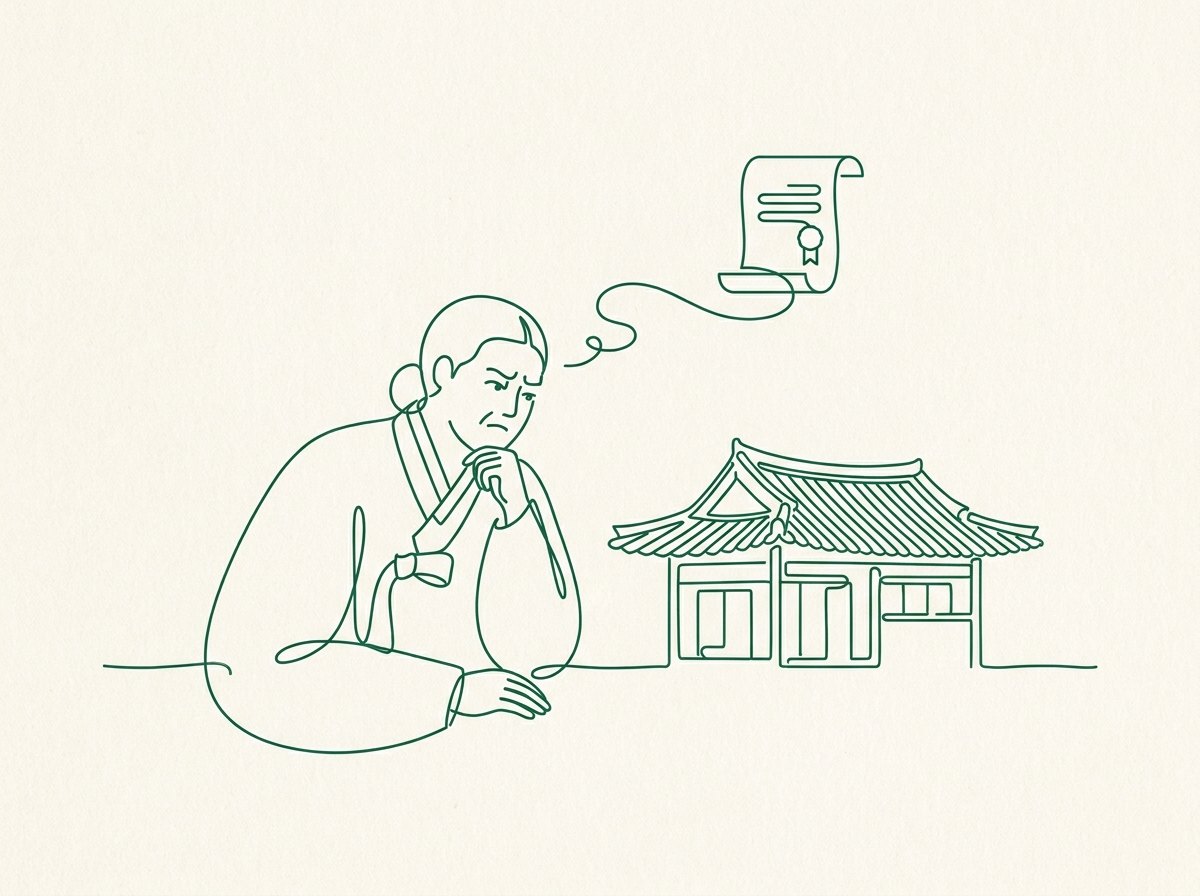 황혼이혼 부동산 명의 일러스트