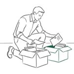 가족회사 재산분할 구분 일러스트