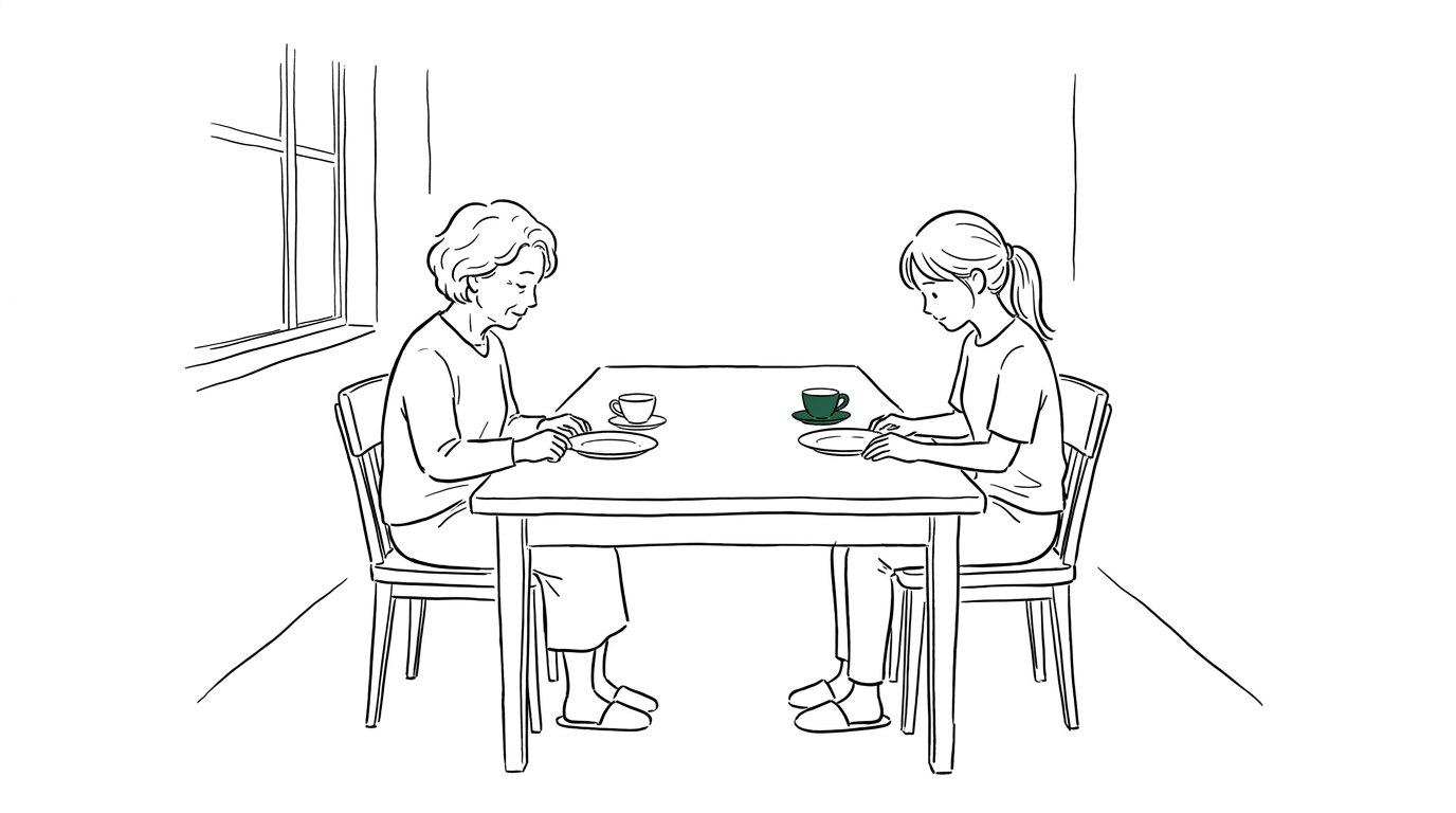 고부갈등 별거 이혼 일러스트