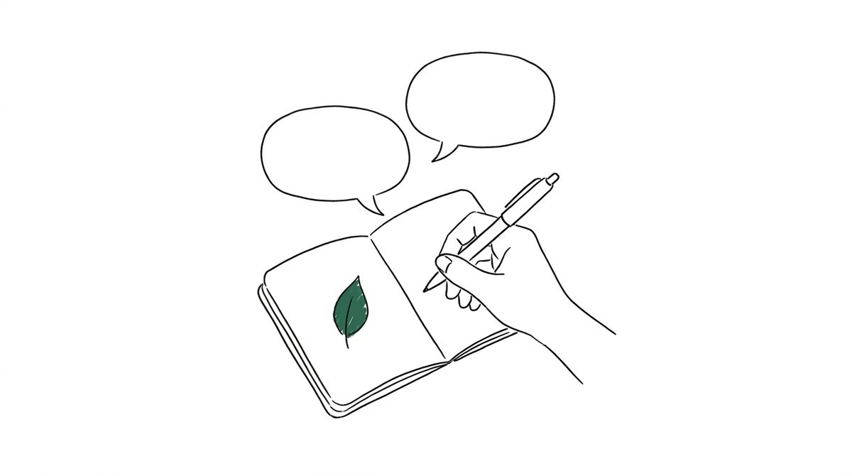 카톡 재산분할 합의 일러스트