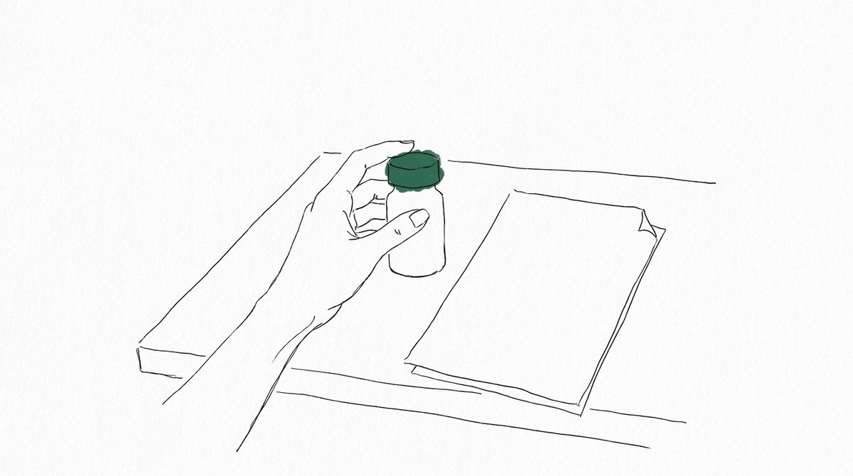 간병비 명목 인출 일러스트