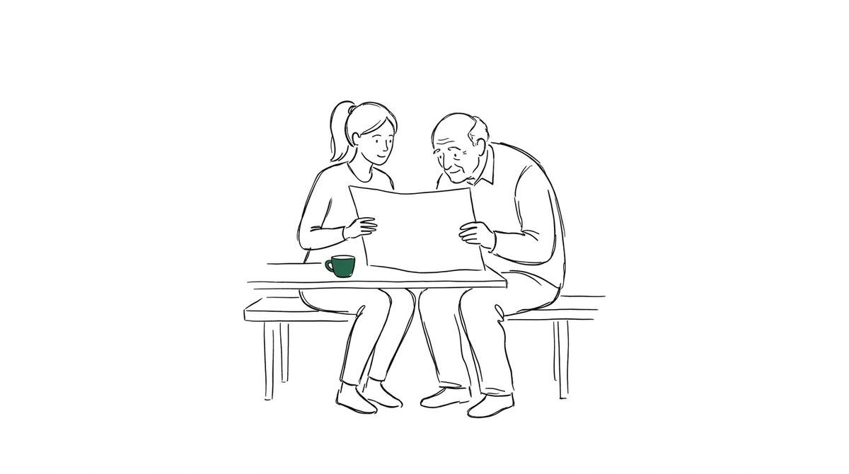치매 부모 고소권자 일러스트