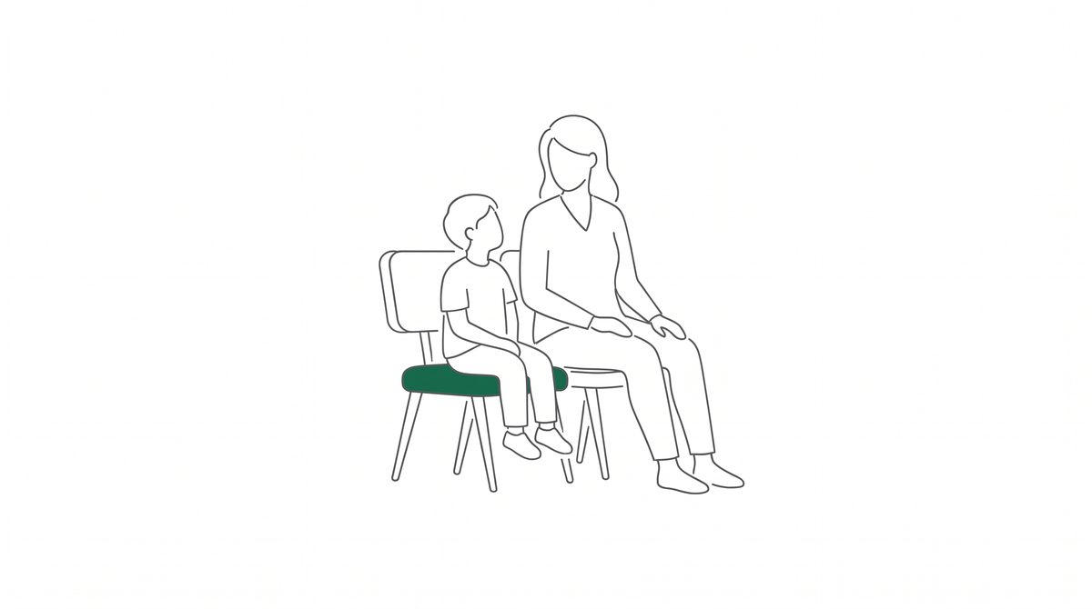 미성년자 경찰조사 부모 동석 일러스트